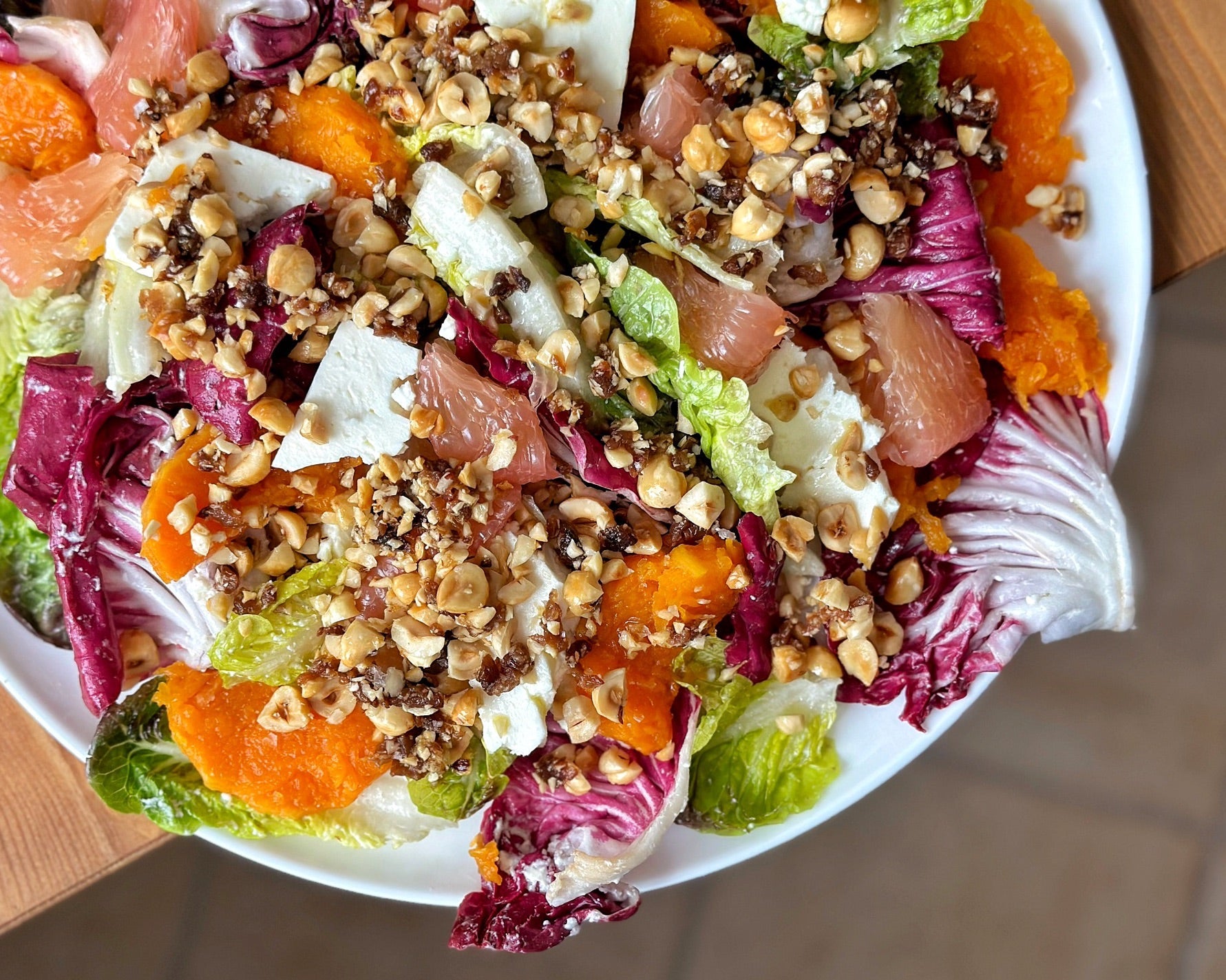 Creamy, Sweet and Crunchy Radicchio Salad