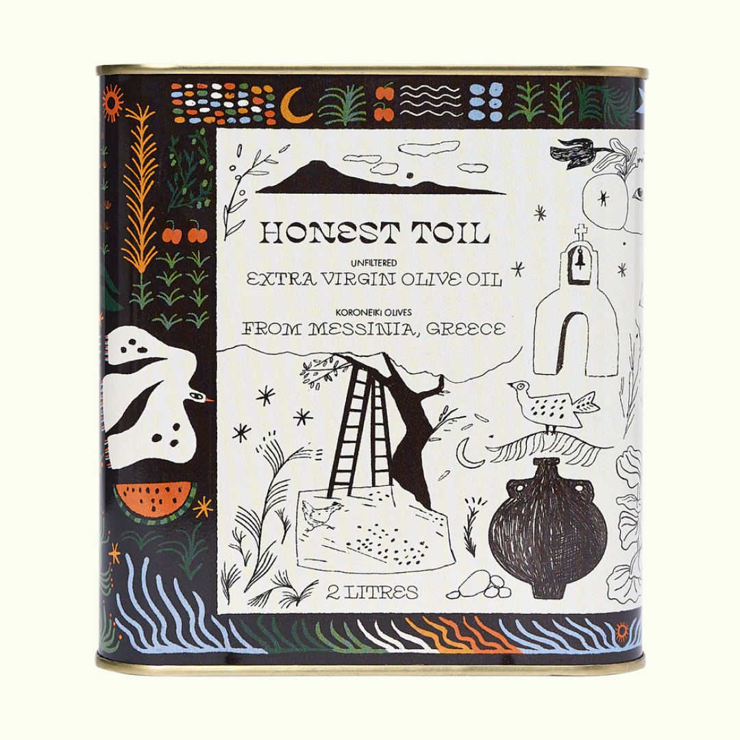 2L Olive Oil Can (Illustrated) | Honest Toil 2L Olive Oil Can (Illustrated) | Honest Toil