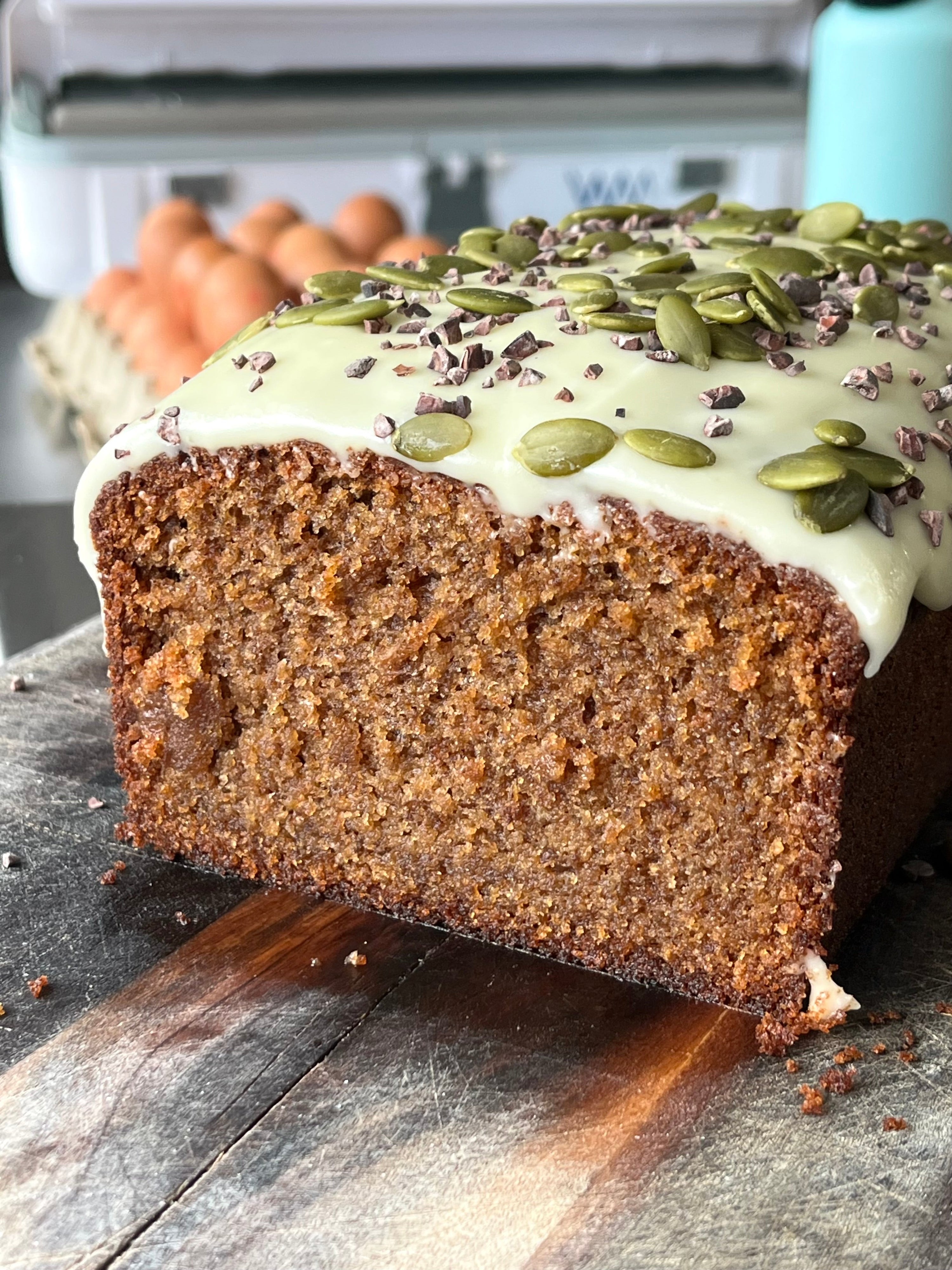 Pumpkin and olive oil loaf cake by Anna Warden