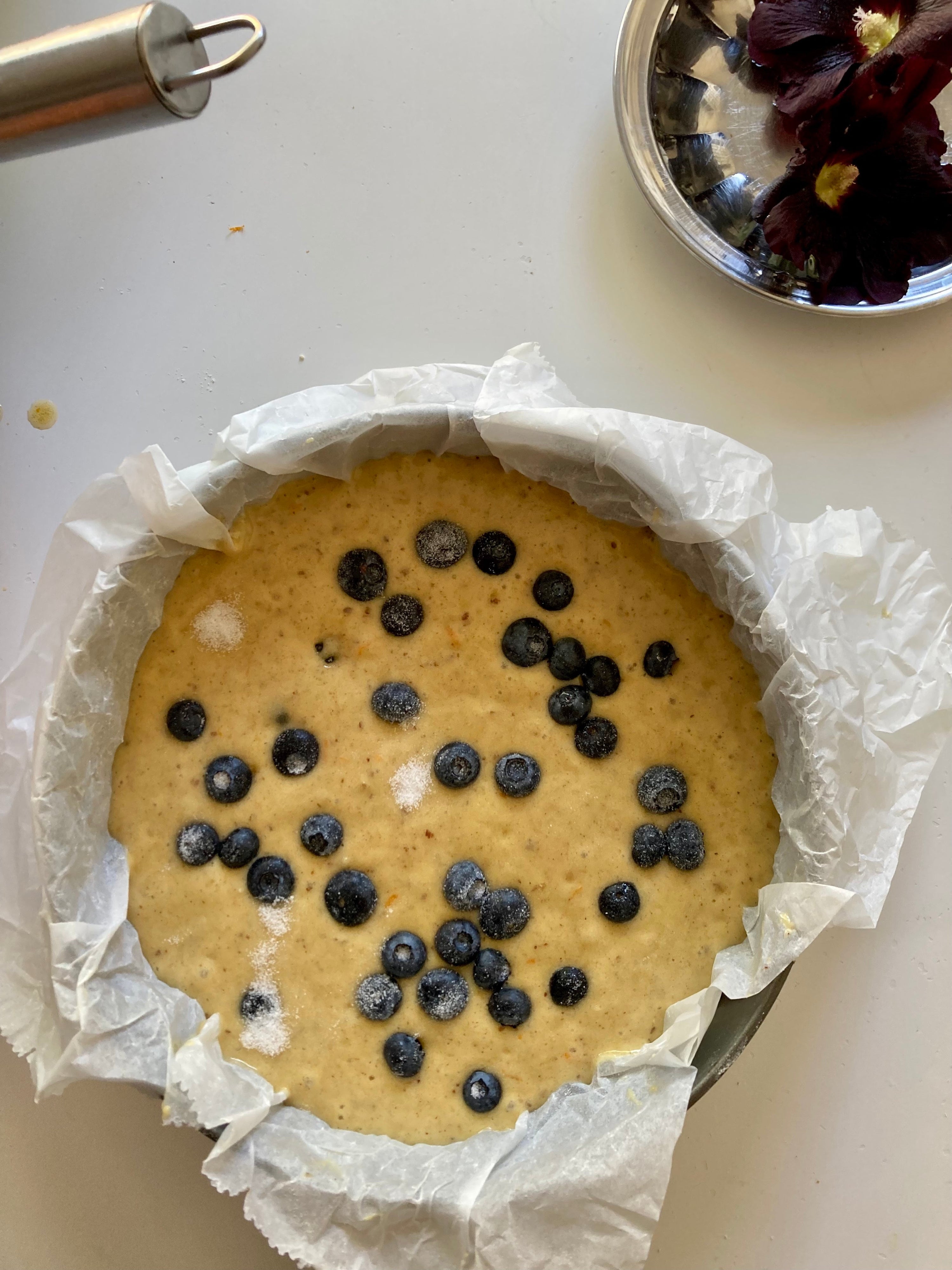 Fanouropita with blueberries - by Despina