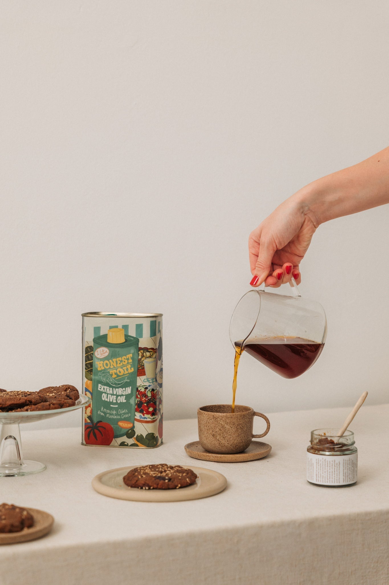 Olive oil, miso & tahini Christmas cookies - by Daniel from miso miso