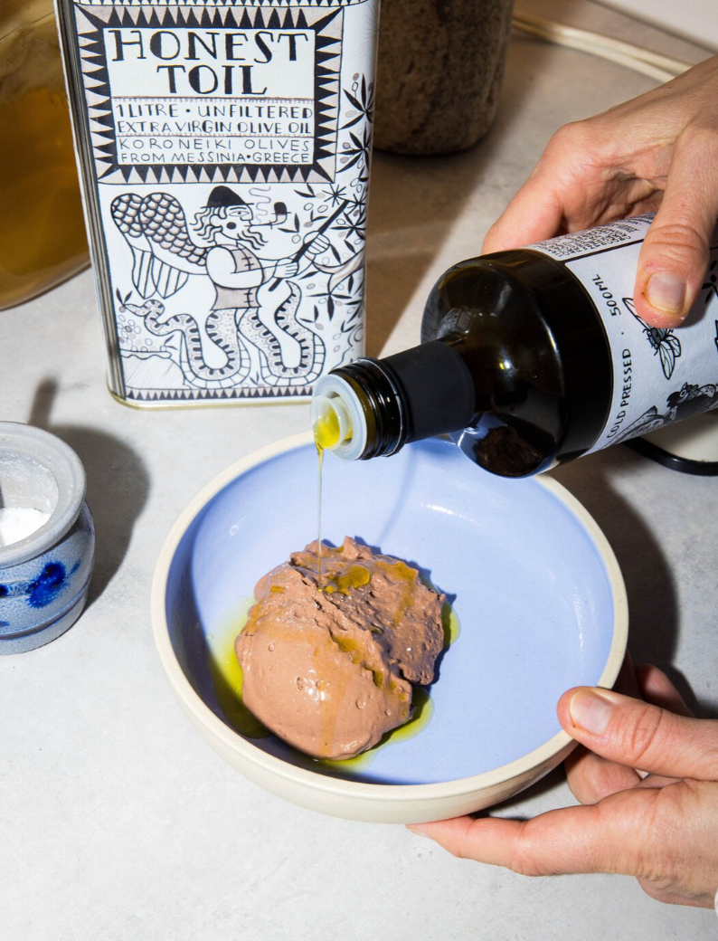 Dark Chocolate Tofu Mousse with Olive Oil