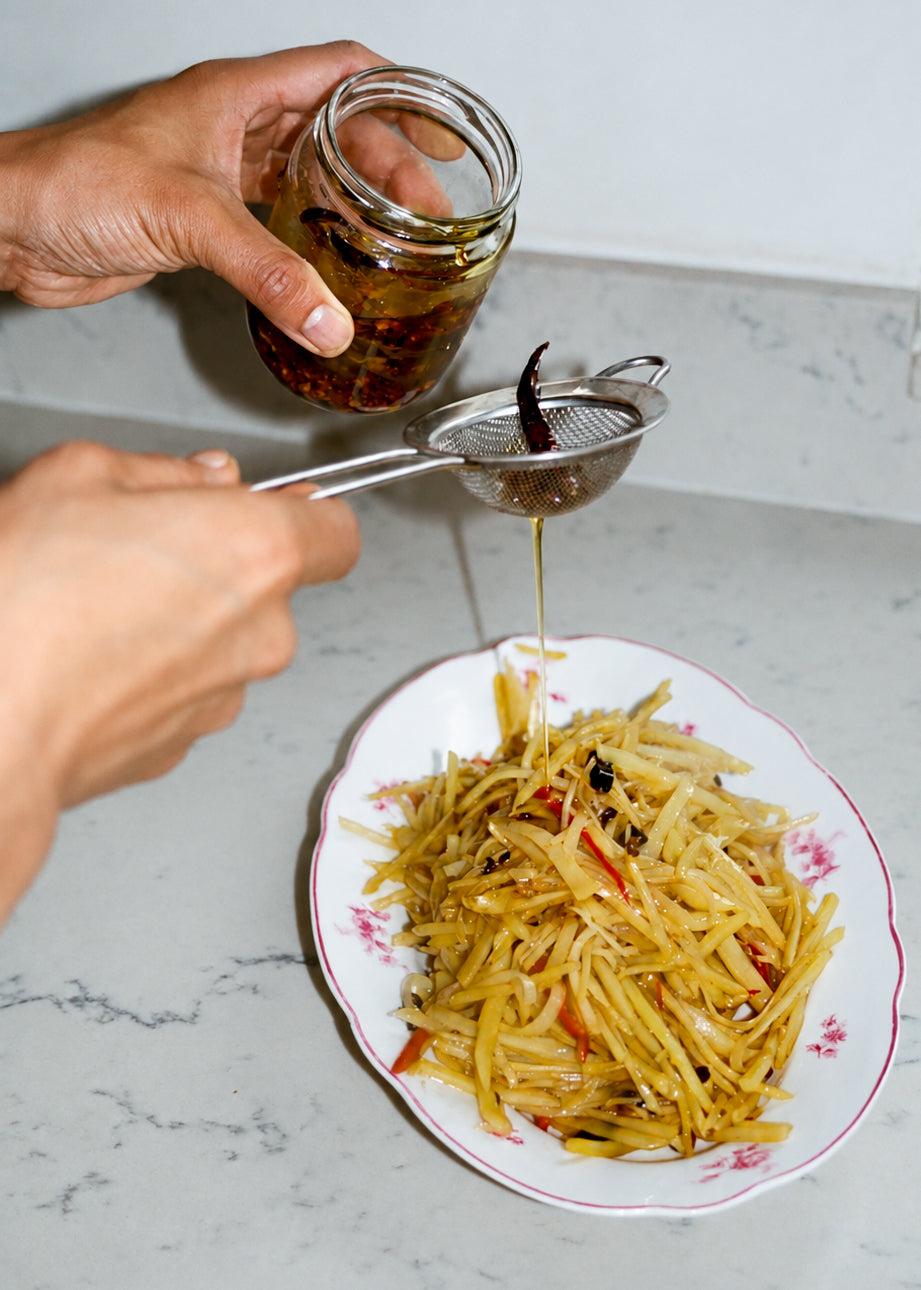 Honest Toil Infused Chilli Oil & Sichuan Stir-Fried Shredded Potato
