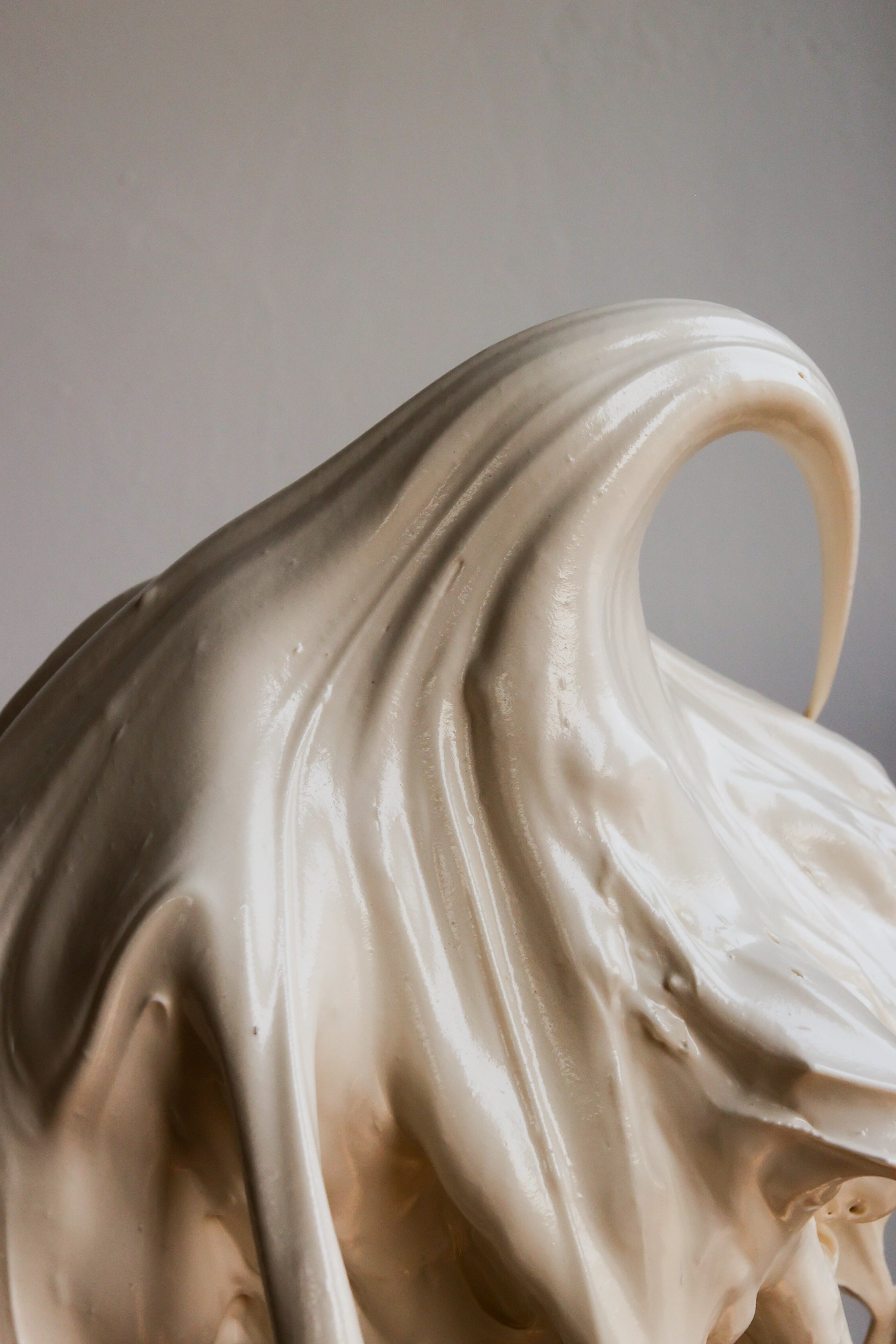 Close up of olive oil buttercream