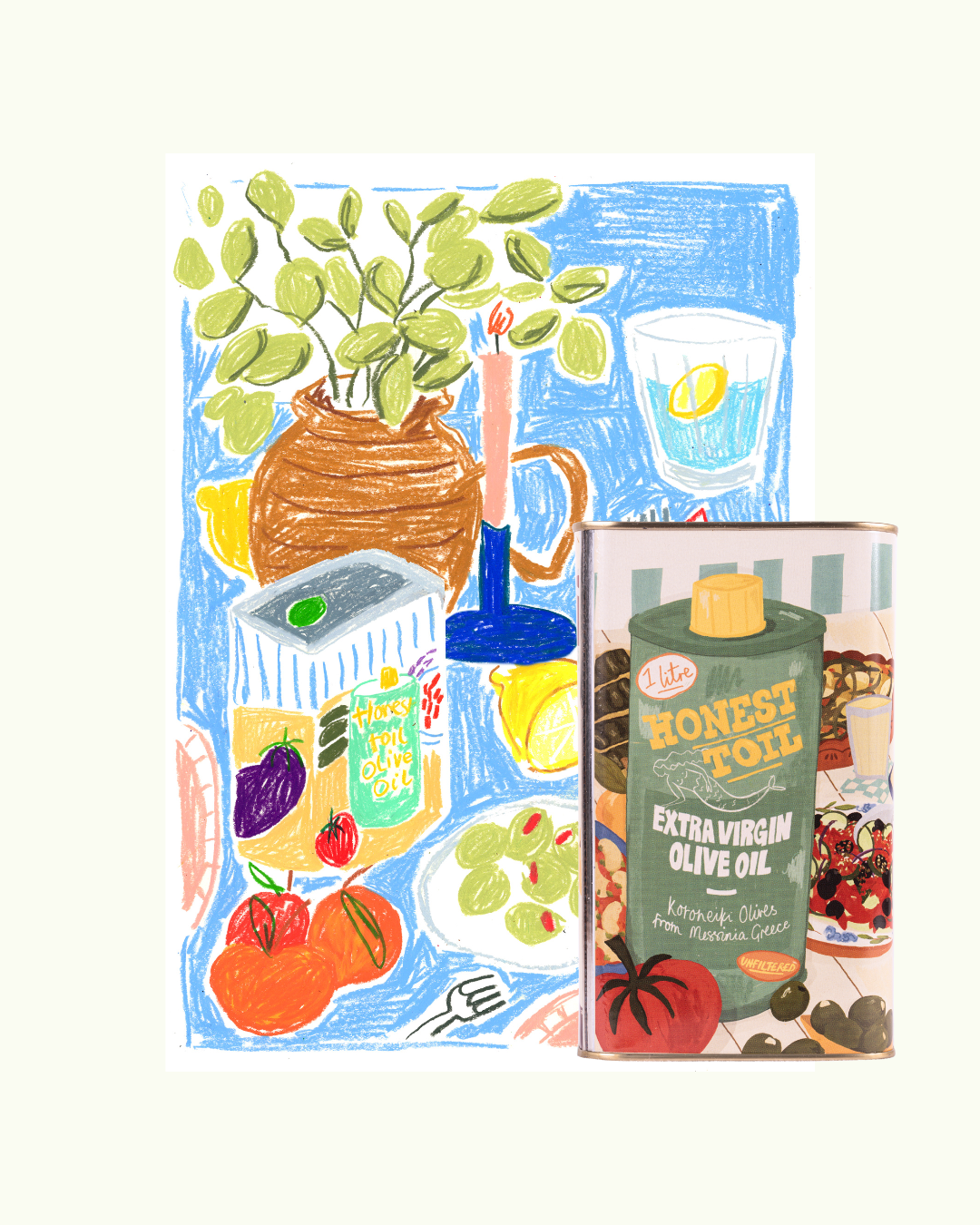 Zena Kay Print + Honest Toil 1 Litre